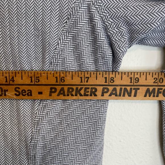 Lululemon Kanto Catch Me Shirt Top Long Sleeve Herringbone Running Grey 10 - Picture 6 of 8